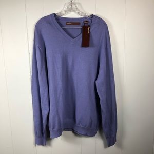 NWT Perry Ellis V Neck Knit Sweater